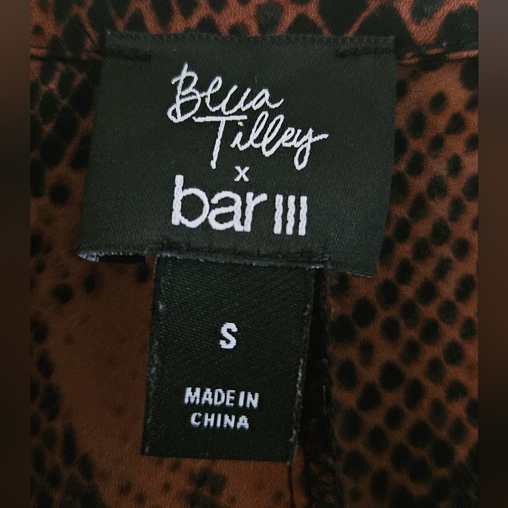 Bar III Snake Print Bodysuit - Picture 4 of 4